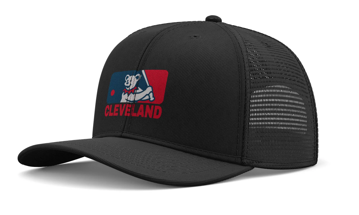 Cleveland Baseball Edition Dancing Bear Logo Trucker Cap The Ballpark Collection