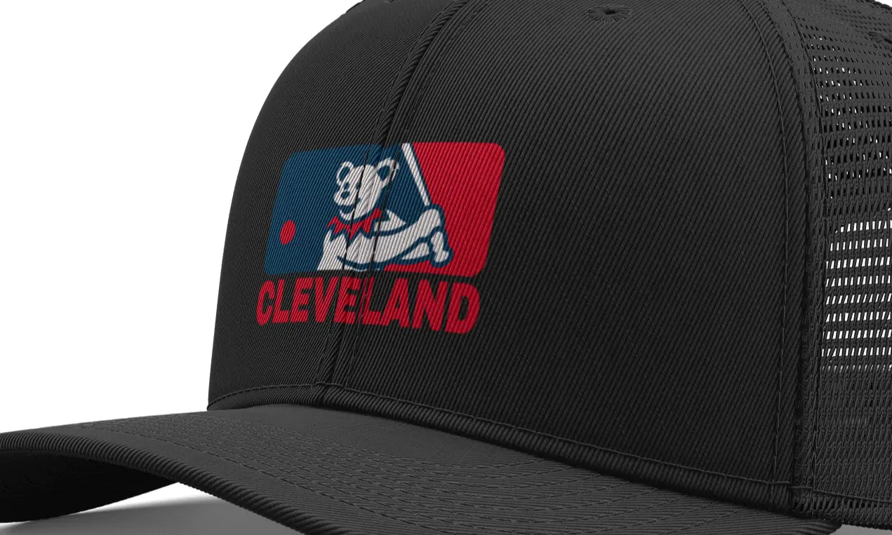 Cleveland Baseball Edition Dancing Bear Logo Trucker Cap The Ballpark Collection