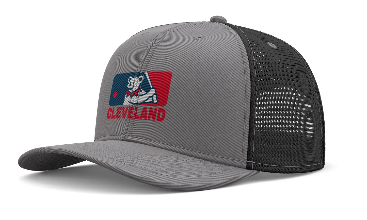 Cleveland Baseball Edition Dancing Bear Logo Trucker Cap The Ballpark Collection