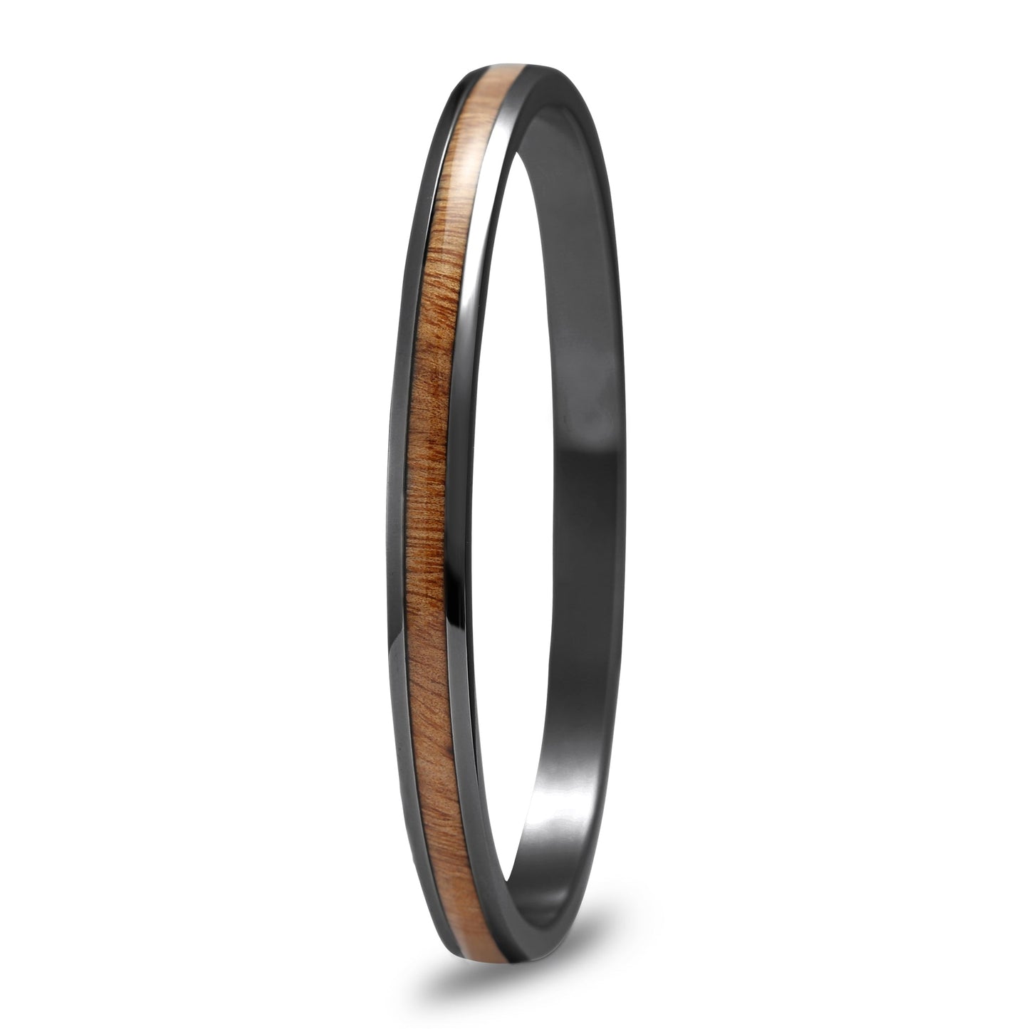 Gum Burl Gunmetal Timber Bangle Bracelet
