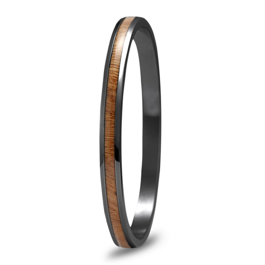 Gum Burl Gunmetal Timber Bangle Bracelet