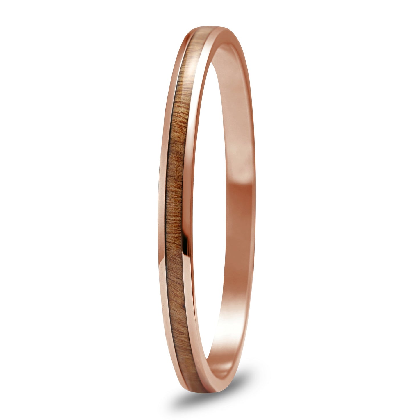 Gum Burl Rose Gold Timber Bangle Bracelet