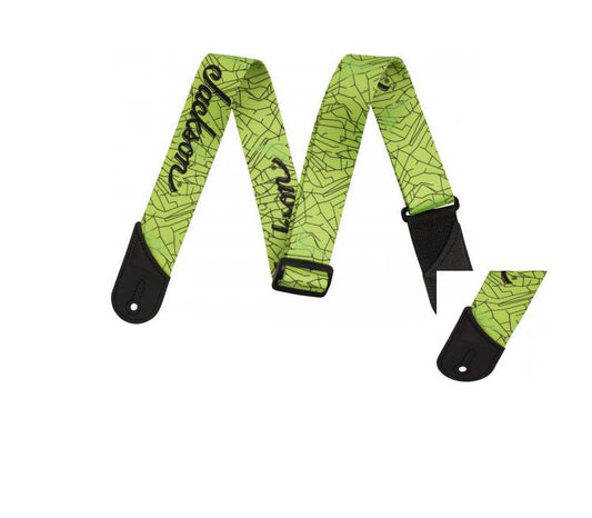 Jackson Cracked Mirror Green Adjustable Guitar Strap Jackson