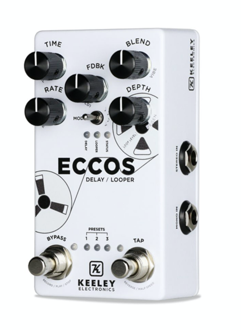 New - Keeley Eccos Tape Delay Looper Guitar Effects Pedal