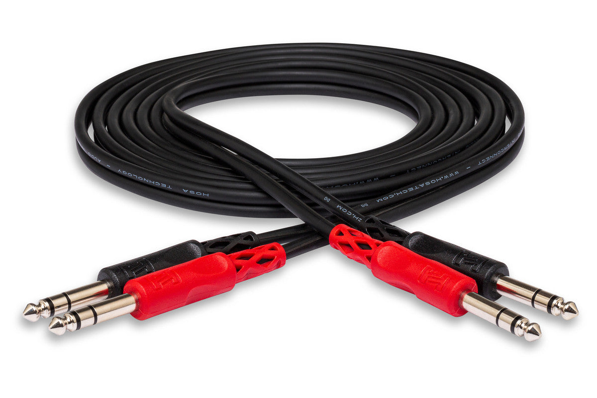 Stereo Interconnect Dual 1/4-inch TRS Male to Male Cable 3mtr Hosa