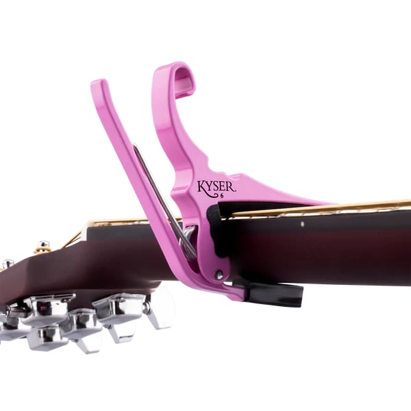 Kyser Quick-Change Guitar Capo - Pink Revival, NEW