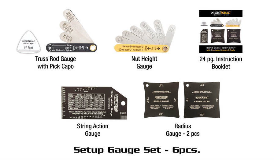 Precision Setup Gauge Set 6 pc Music Nomad MN604