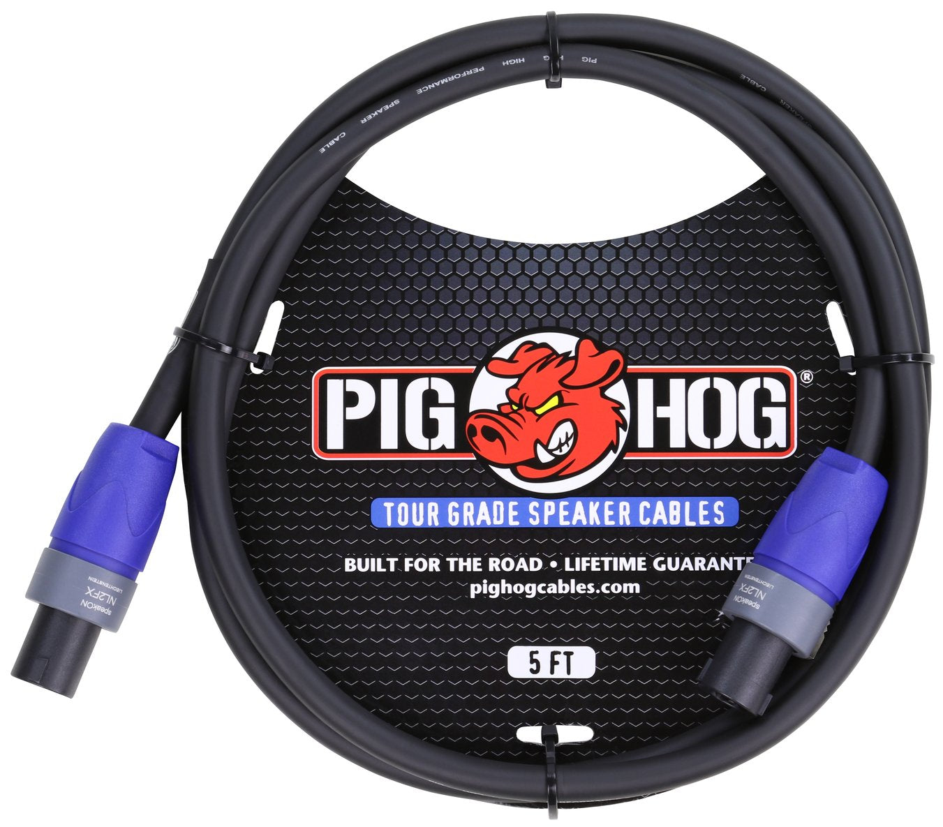 Pig Hog 14 Gauge 5ft Speaker Cable Speakon To Speakon PHSC5SPK