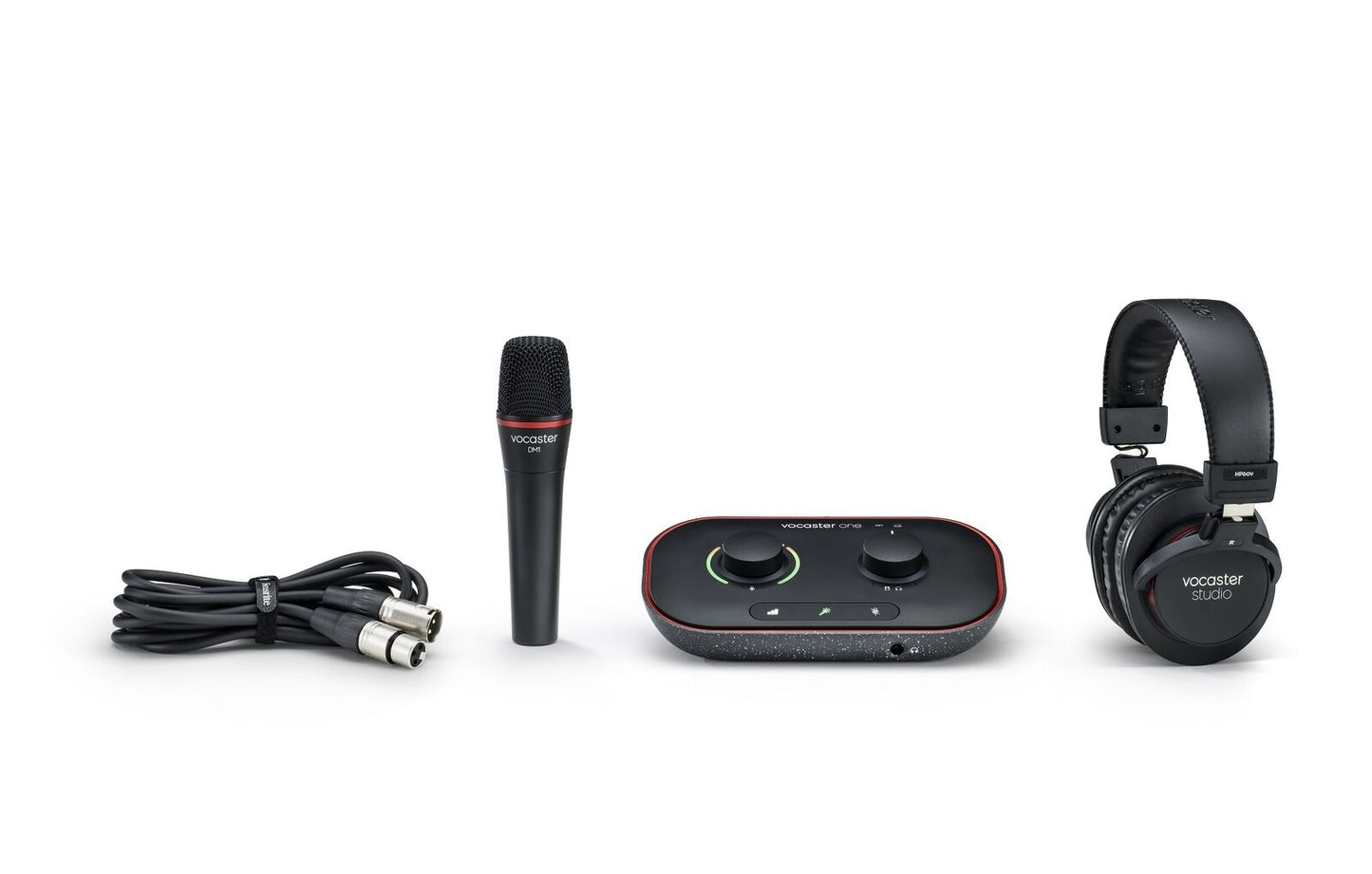 Focusrite Vocaster One Studio USB-C Podcasting Audio Interface Bundle