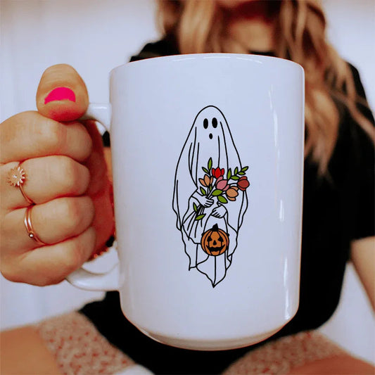 Halloween Bride Ghost Ceramic Mug 15 oz