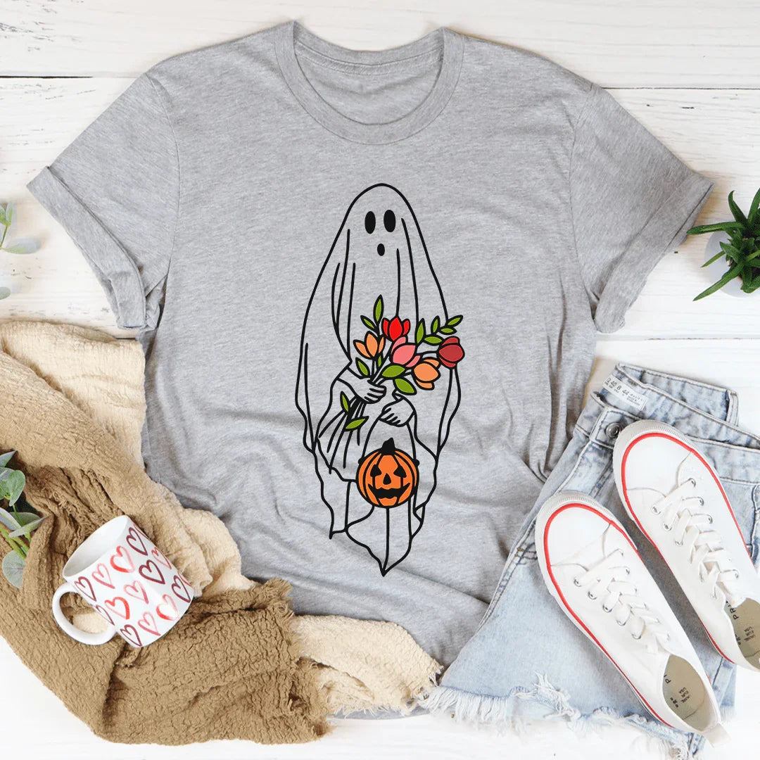 Halloween Bride Ghost Soft Cotton Tee Peachy Sunday