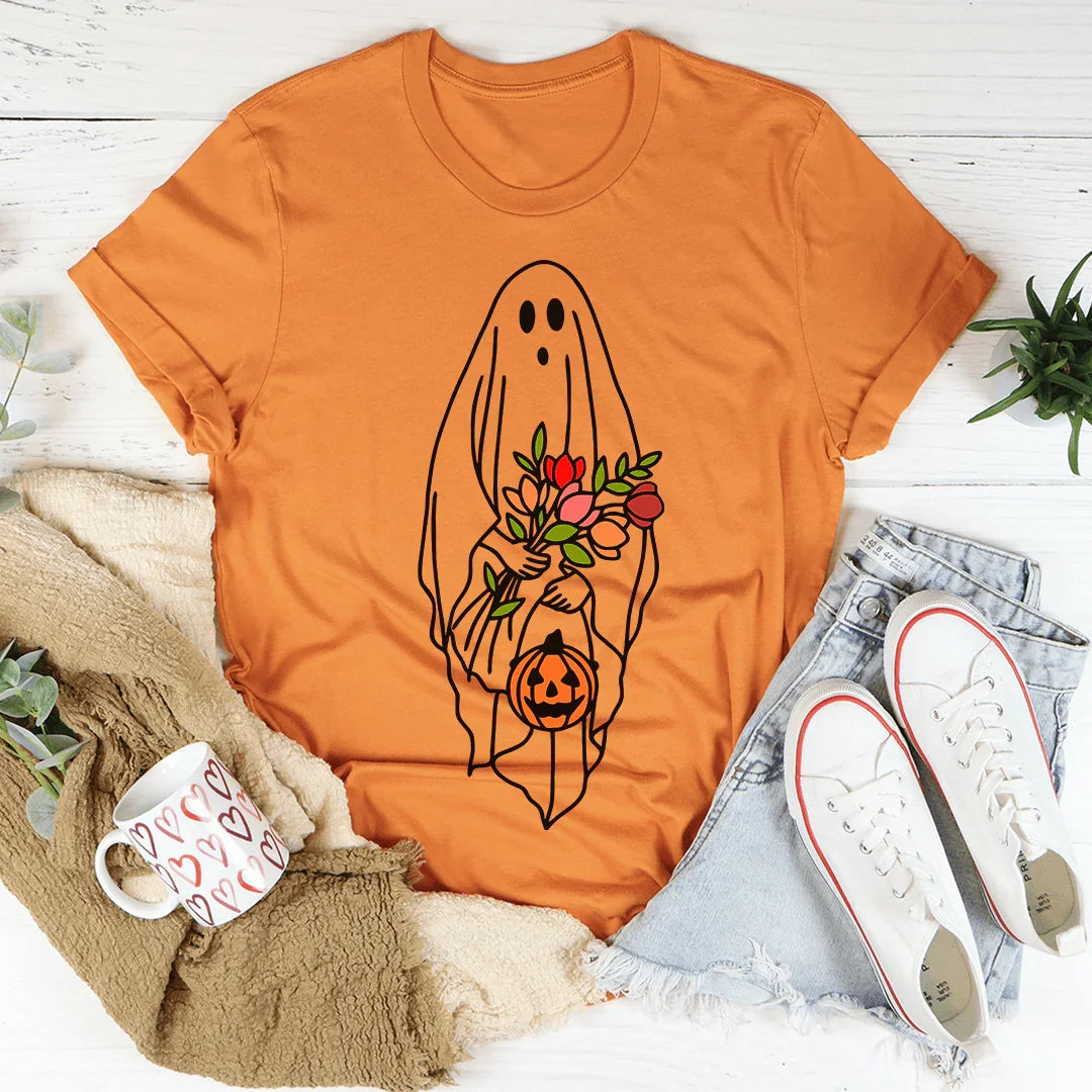 Halloween Bride Ghost Soft Cotton Tee Peachy Sunday