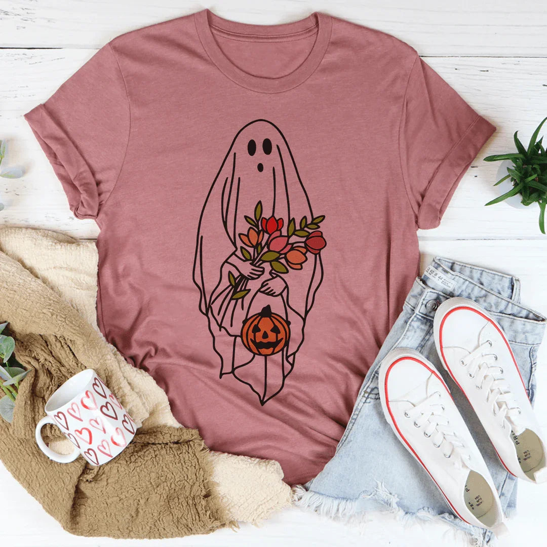 Halloween Bride Ghost Soft Cotton Tee Peachy Sunday