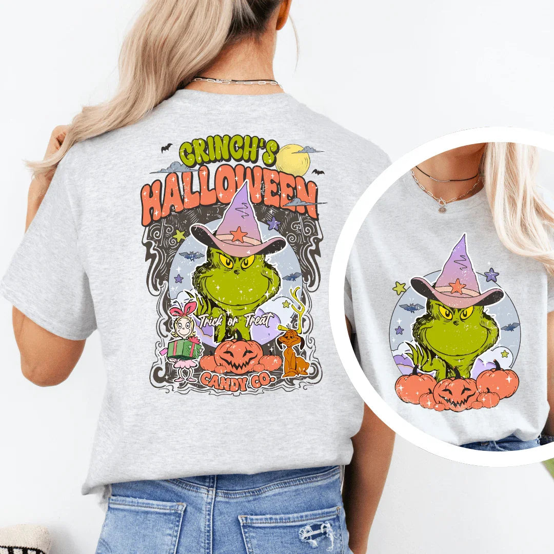 Halloween Candy Co Funny Halloween Tee Peachy Sunday