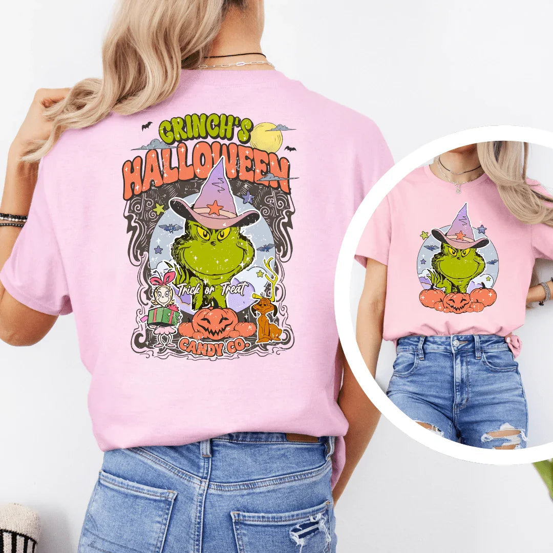 Halloween Candy Co Funny Halloween Tee Peachy Sunday