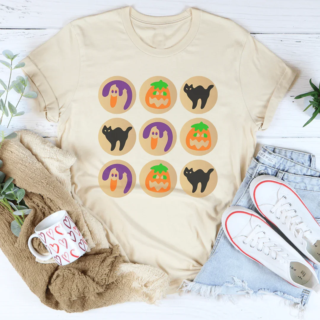 Halloween Cookies Tee Ultra-Soft T-Shirt Peachy Sunday