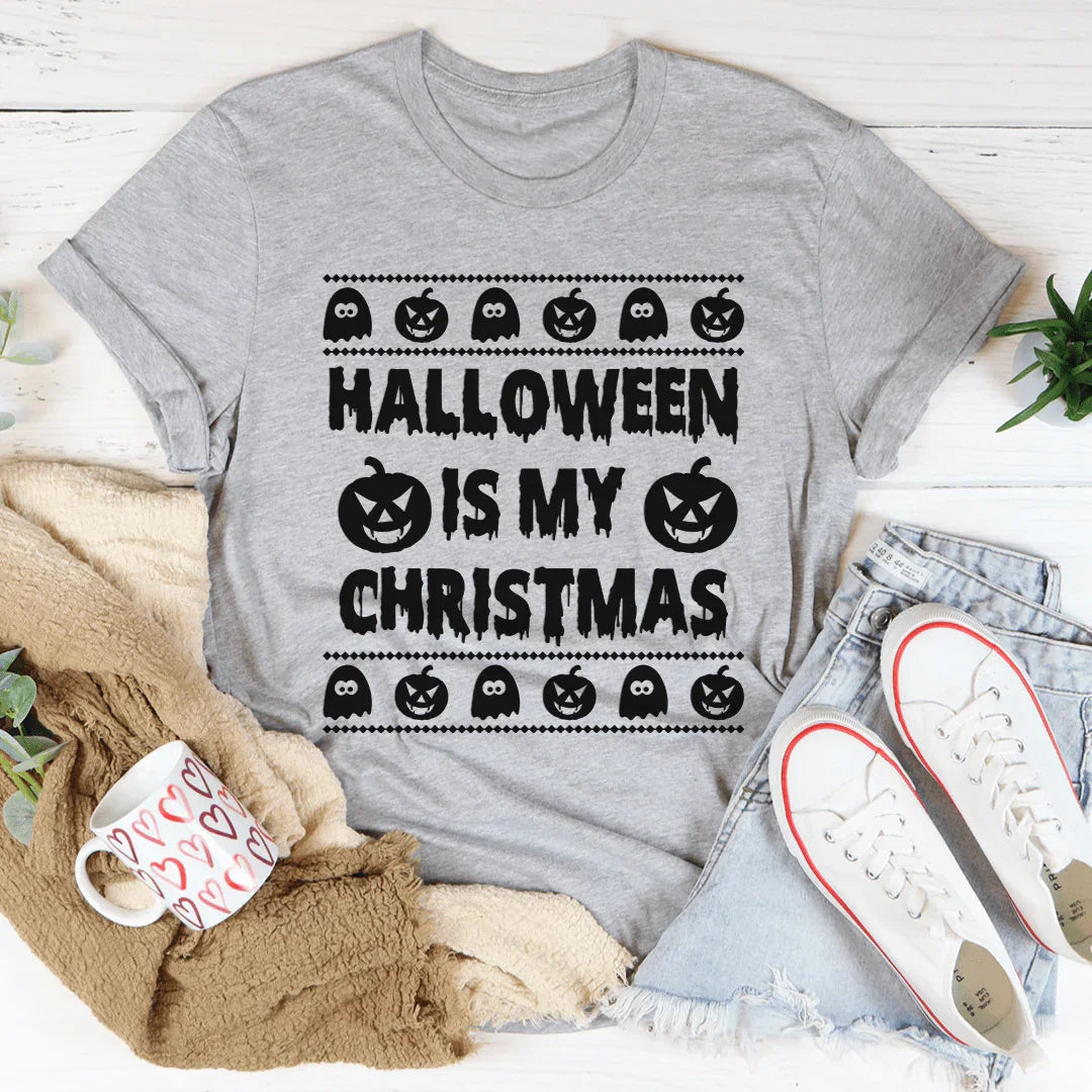 Halloween Is My Christmas Soft Lightweight Tee Peachy Sunday
