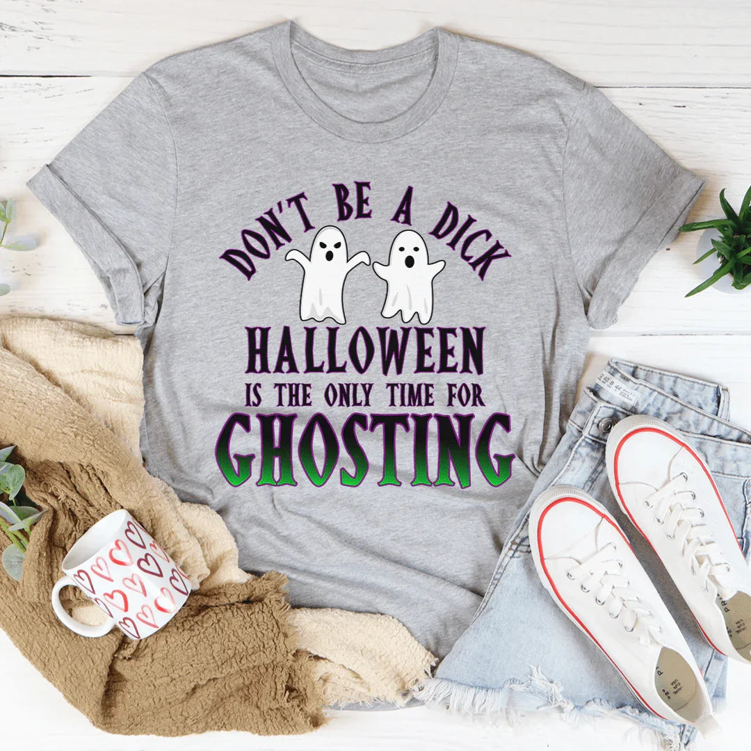 Halloween Ghosting Tee Soft Lightweight T-Shirt Peachy Sunday