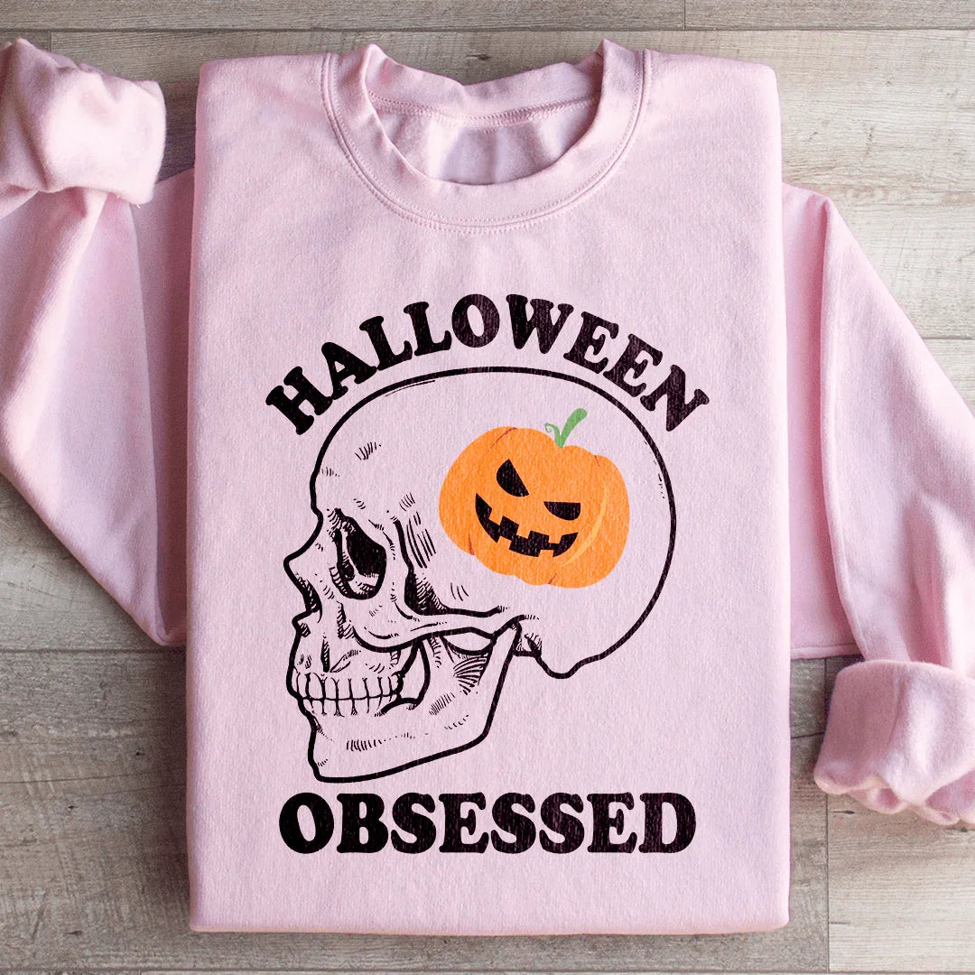 Halloween Obsessed Ultra Soft Sweatshirt Peachy Sunday