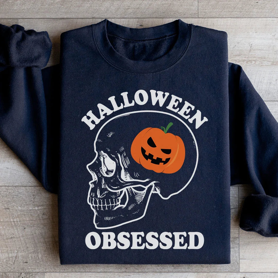Halloween Obsessed Ultra Soft Sweatshirt Peachy Sunday