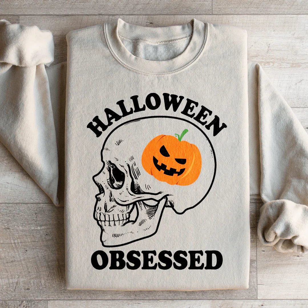 Halloween Obsessed Ultra Soft Sweatshirt Peachy Sunday