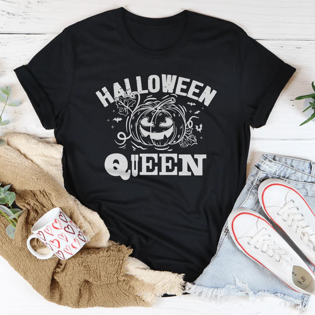 Halloween Queen Soft Cotton Tee Peachy Sunday