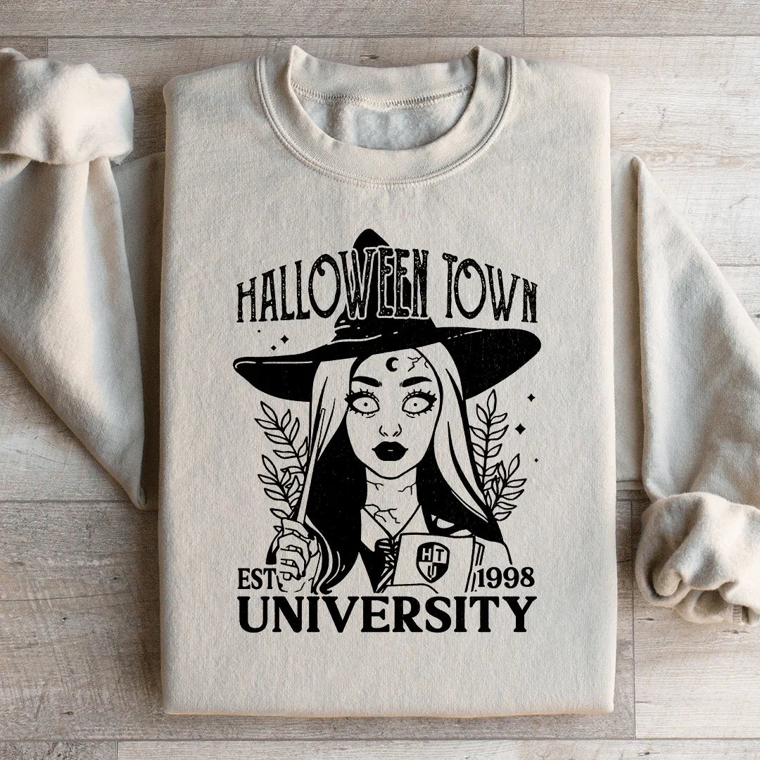 Halloween Town University Cotton Blend Sweatshirt