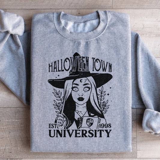 Halloween Town University Cotton Blend Sweatshirt