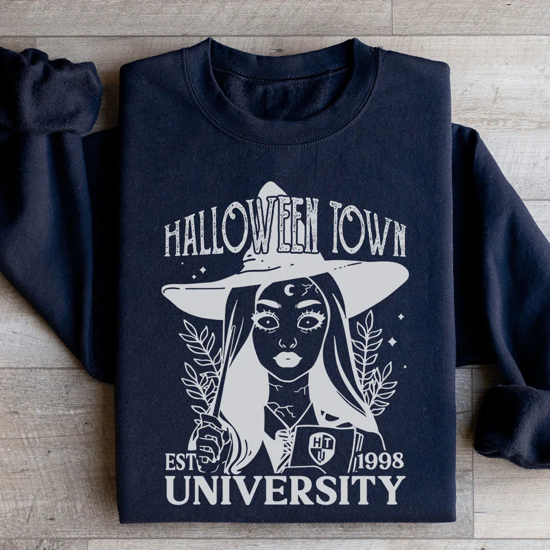 Halloween Town University Cotton Blend Sweatshirt