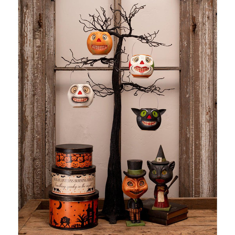 Halloween Vintage Nesting Tins Set of 3 by Bethany Lowe Designs