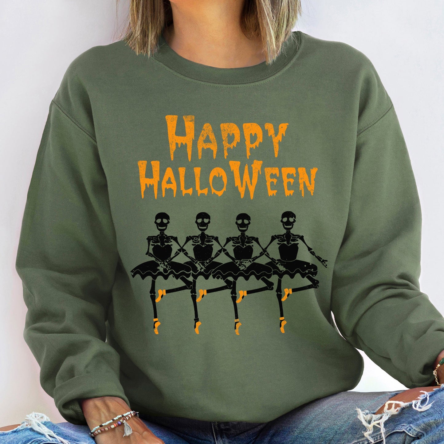 Halloween Ballerinas Soft Fleece Sweatshirt Refinery No. 1