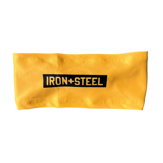 Iron+Steel Gold Lightweight Moisture-Wicking Headband