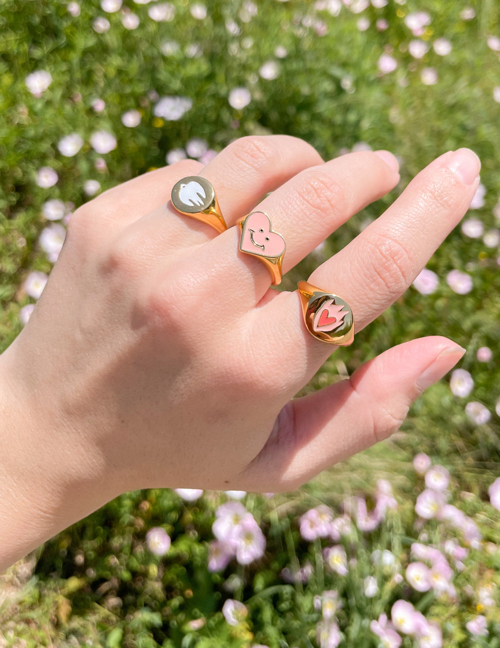 Heart Signet Ring with Inspirational Design Elevated Faith