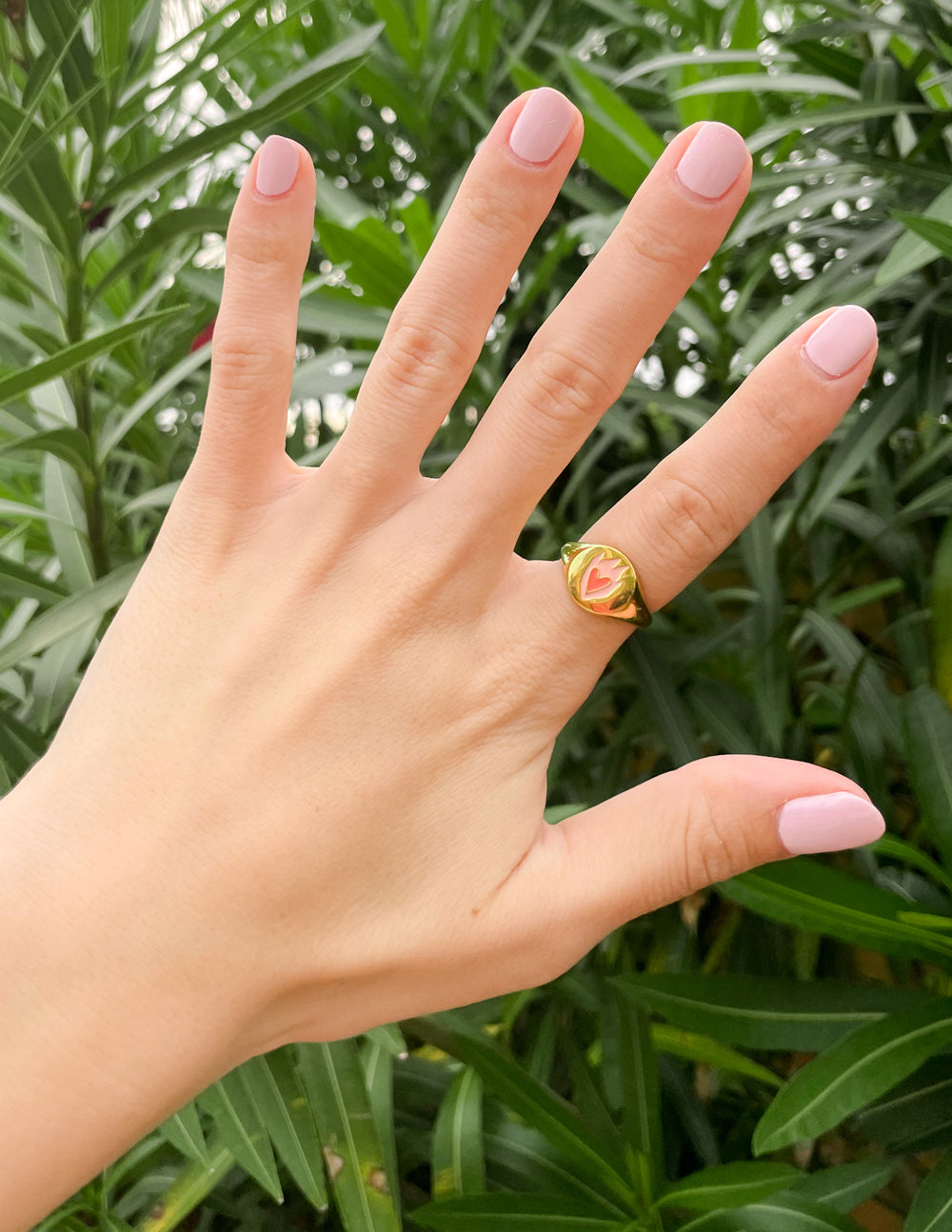 Heart Signet Ring with Inspirational Design Elevated Faith