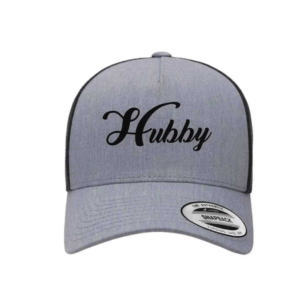 Embroidered Hubby Classic Mesh Trucker Hat for Wedding or Anniversary
