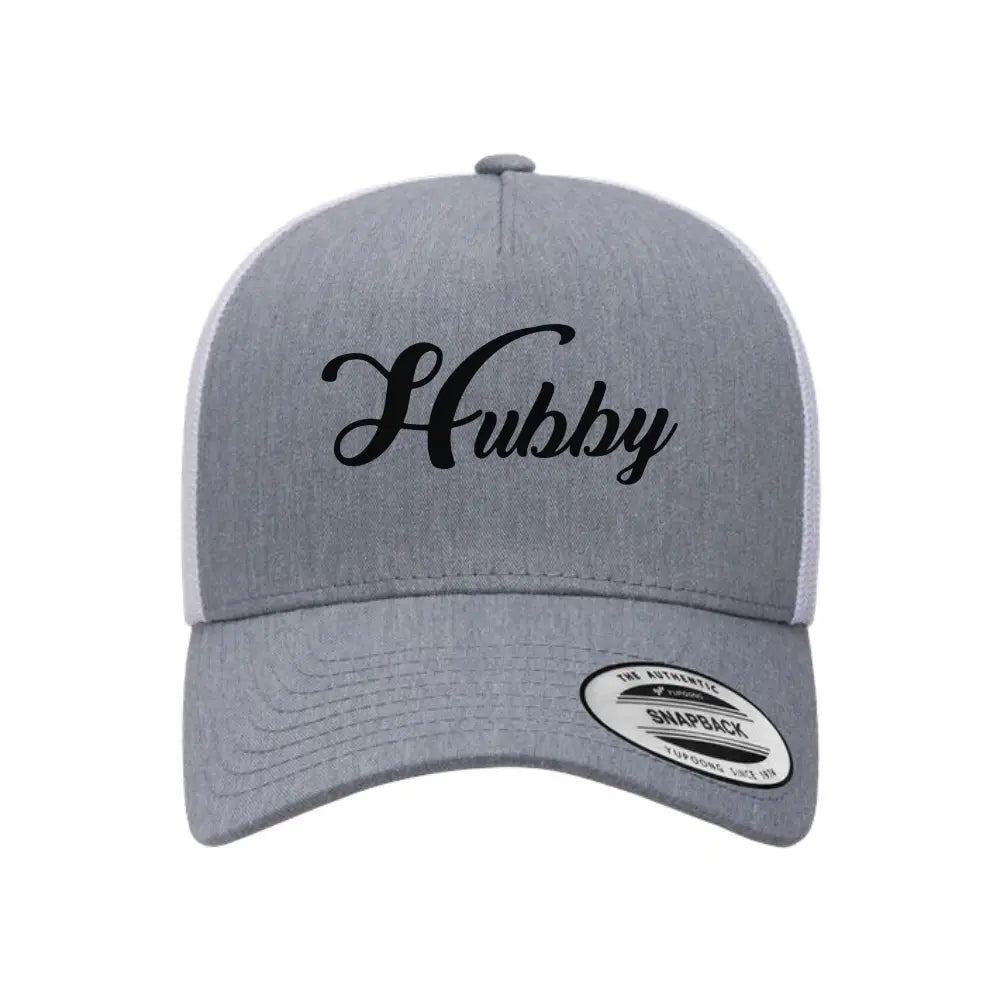 Embroidered Hubby Classic Mesh Trucker Hat for Wedding or Anniversary
