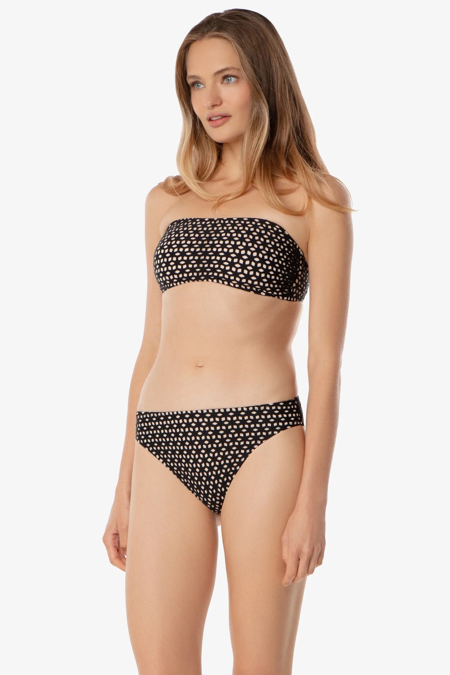 Black Laser Cut Higher Leg Paradise Bottom Helen Jon