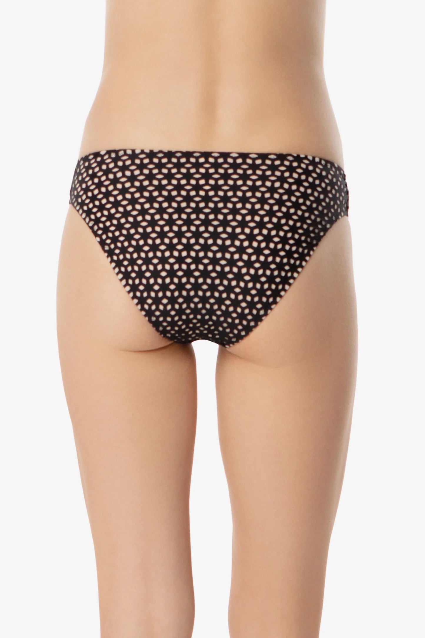 Black Laser Cut Higher Leg Paradise Bottom Helen Jon