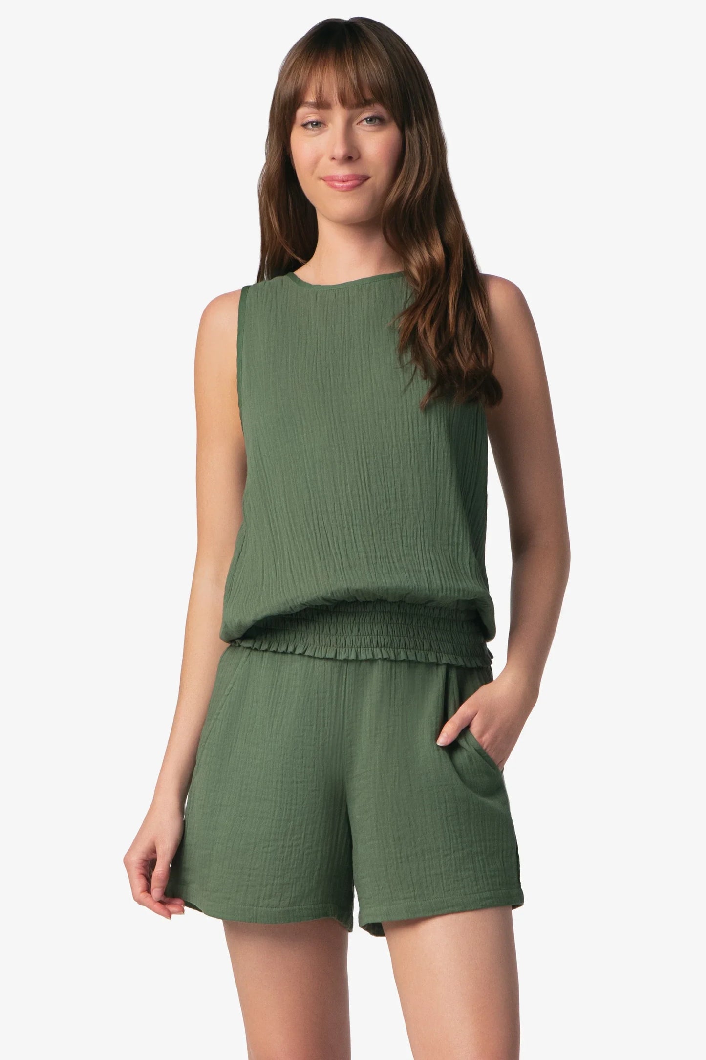 Island Sleeveless Fatigue Top 100% Organic Cotton Helen Jon