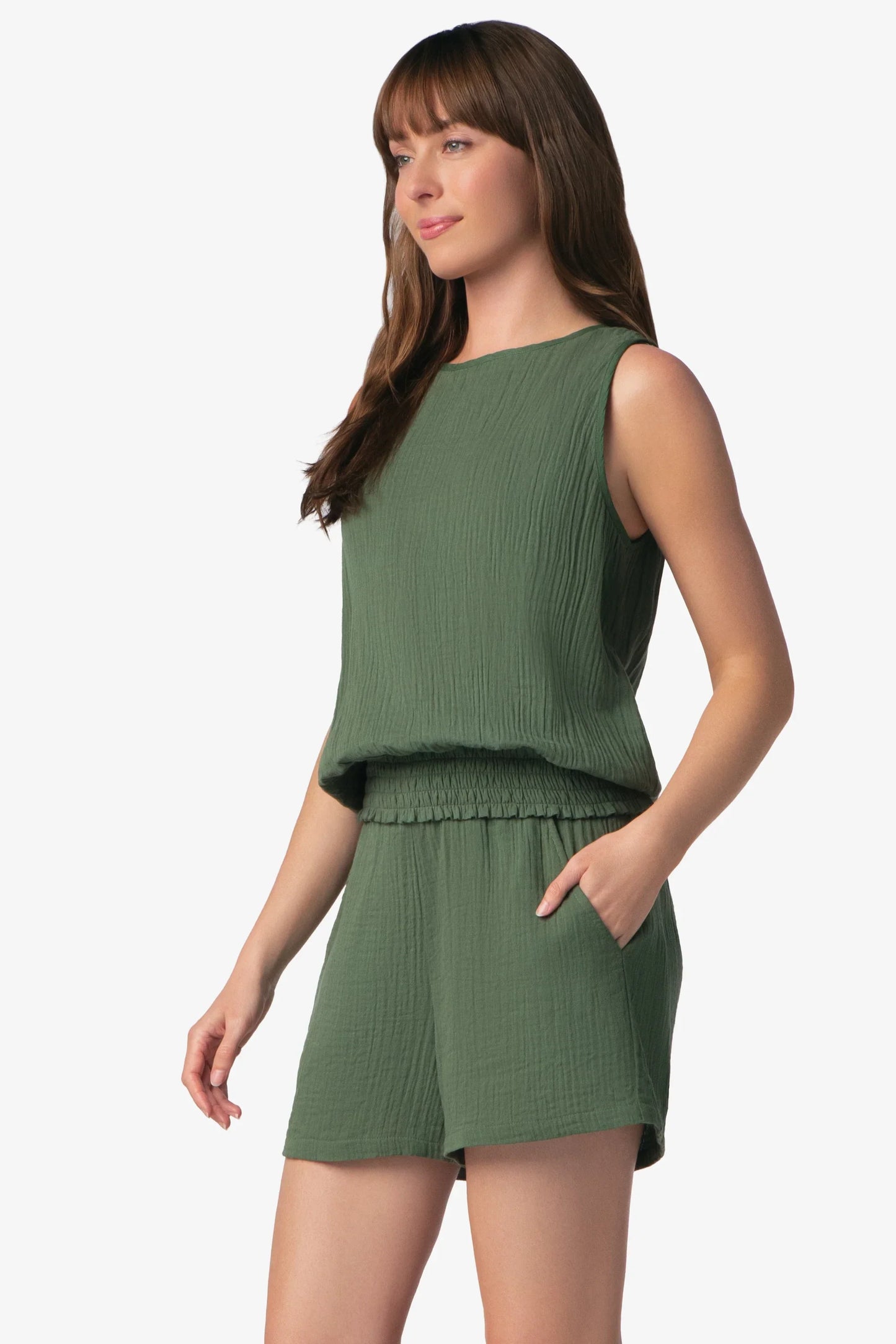 Island Sleeveless Fatigue Top 100% Organic Cotton Helen Jon