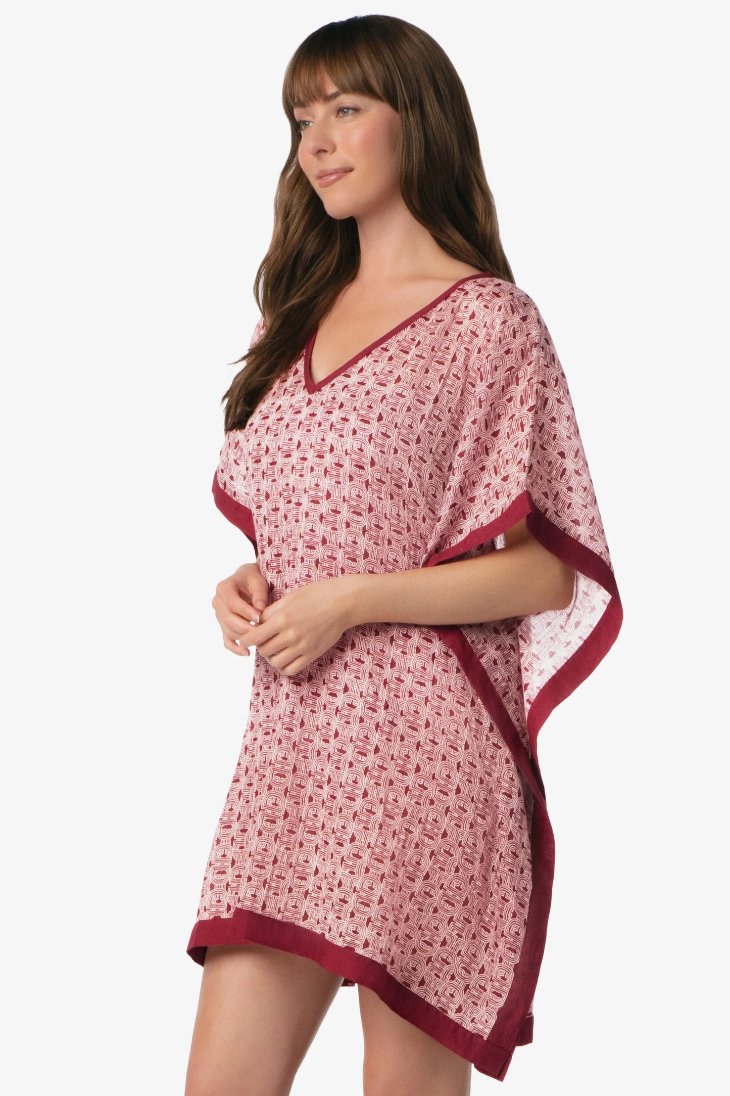 Links Bold Print Short Caftan Helen Jon
