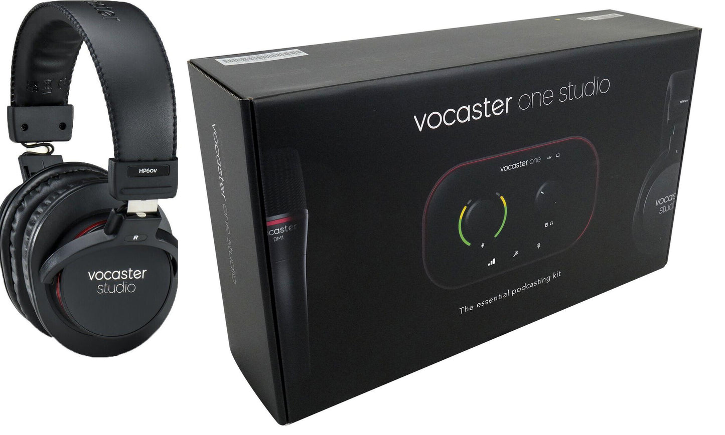 Focusrite Vocaster One Studio USB-C Podcasting Audio Interface Bundle