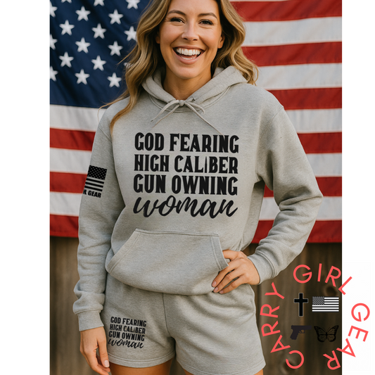 High Caliber Lounge Set Hoodie and Shorts Carry Girl Gear