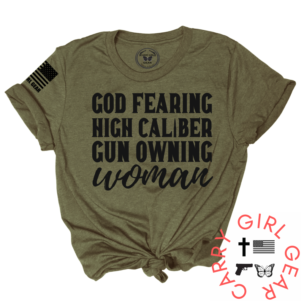 High Caliber Cotton Tee True to Size Carry Girl Gear