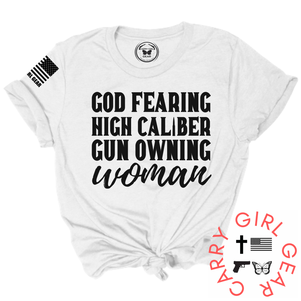 High Caliber Cotton Tee True to Size Carry Girl Gear