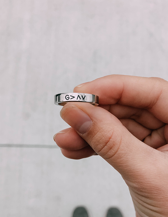 Highs and Lows Symbolic Unisex Ring