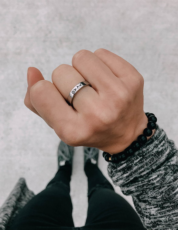 Highs and Lows Symbolic Unisex Ring
