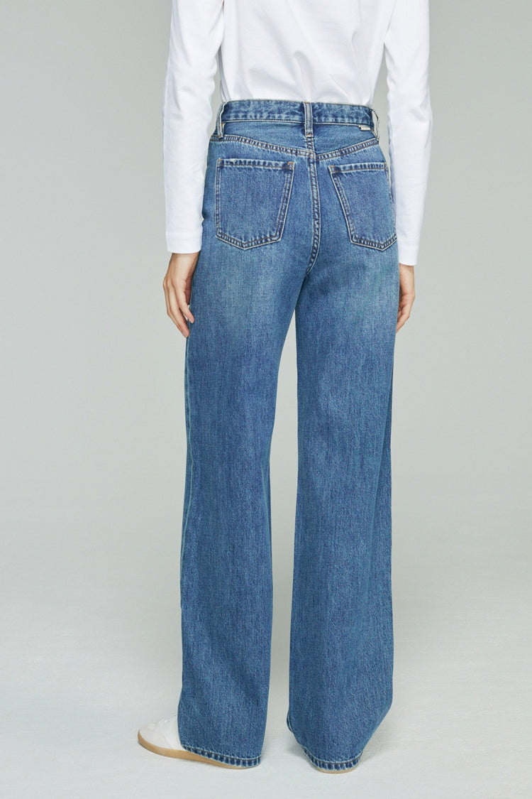 Whitefish High Rise Wide Jeans Mid-weight Denim Coney Island