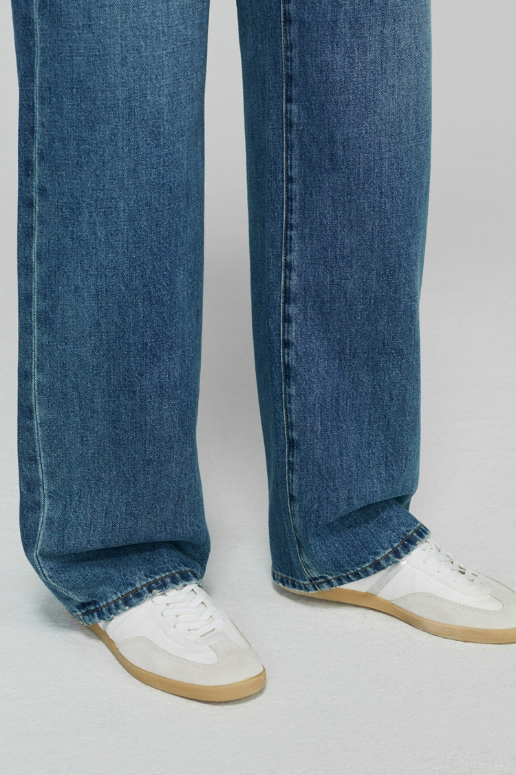 Whitefish High Rise Wide Jeans Mid-weight Denim Coney Island