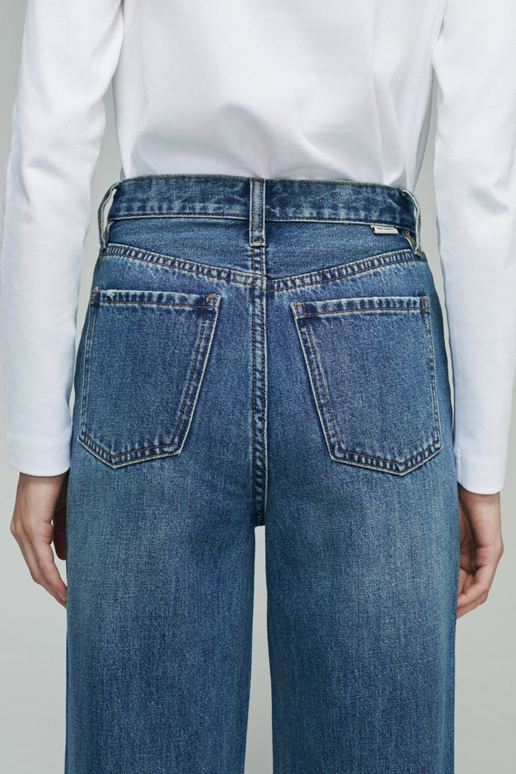 Whitefish High Rise Wide Jeans Mid-weight Denim Coney Island